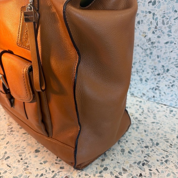 Coach Tanner Carryall Tote F27823 Brown Leather Legacy Shoulder Bag - Picture 4 of 10